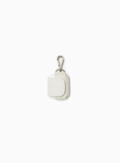 LEATHER AIRPODS CASE PRO (WHITE)