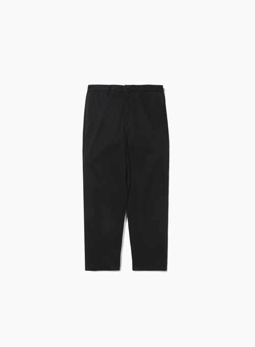 WASHED TAPERED PANTS (BLACK)