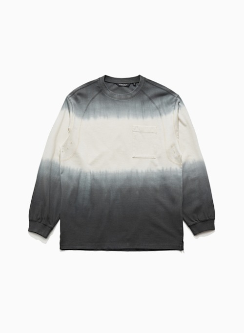 DYED CPO LONG SLEEVE (TIE DYED GREY)