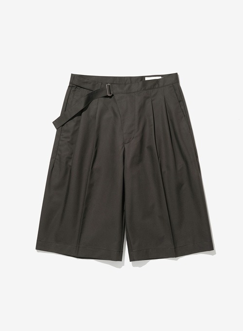 SEAMLESS BELTED SHORTS (BROWN)