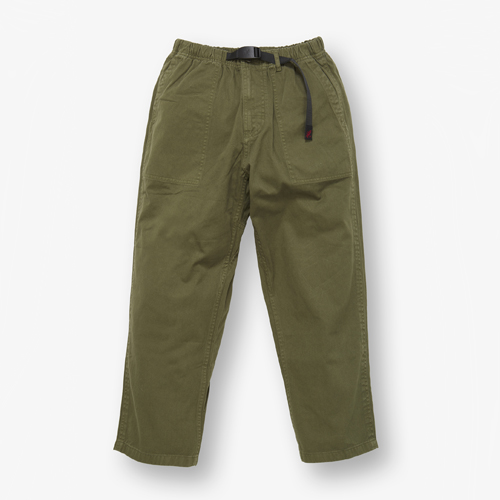 LOOSE TAPERED PANTS (OLIVE)