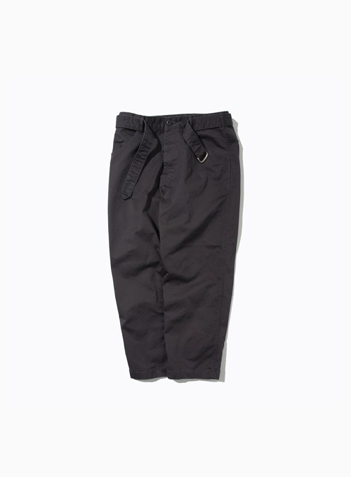 BELTED FATIGUE PANTS (CHARCOAL)