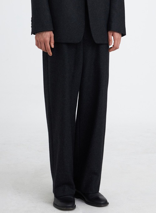 WIDE TROUSER (CHARCOAL GREY)