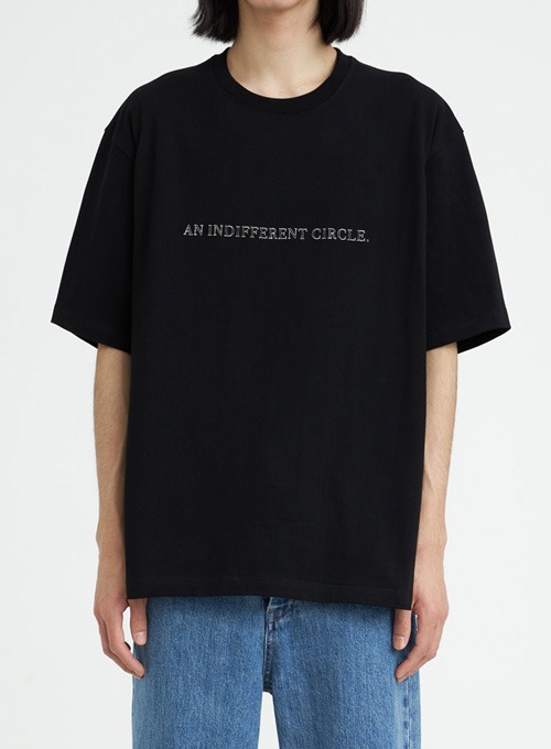 H/S EMBROIDERY T-SHIRT (BLACK)