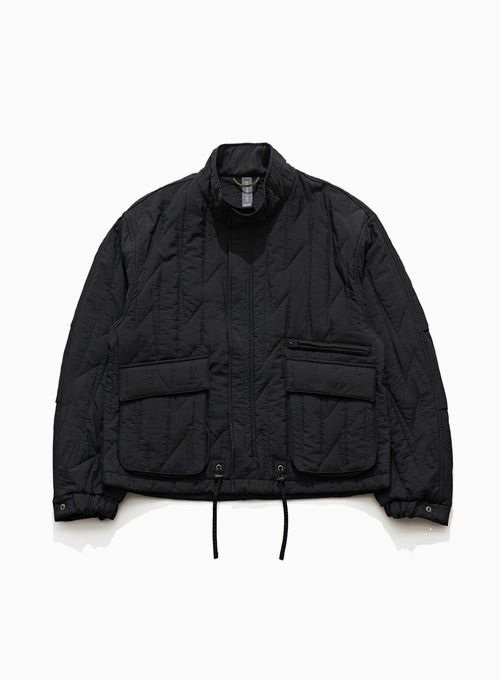 QUILTED BLOUSON (BLACK)